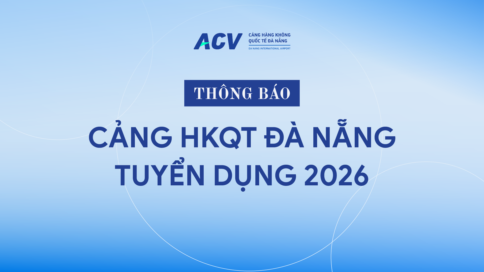 Ảnh 2026 RECRUITMENT ANNOUNCEMENT – DA NANG INTERNATIONAL AIRPORT